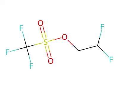 2,2-Difluoroethyl trifluoromethanesulfonate structure
