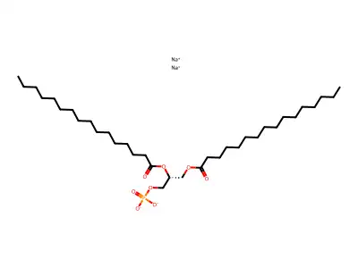 Sodium (R)-2,3-bis(palmitoyloxy)propyl phosphate structure