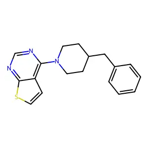 4-Benzyl-1-(thieno(2,3-d)pyrimidin-4-yl)piperidine structure
