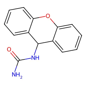 Urea, 9H-xanthen-9-yl- structure
