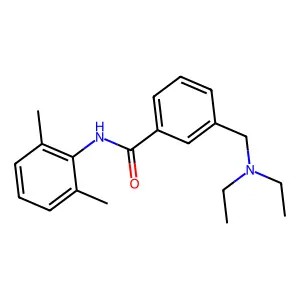 Benzamide, 3-((diethylamino)methyl)-N-(2,6-dimethylphenyl)- structure