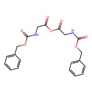 {[(Benzyloxy)carbonyl]amino}acetic anhydride structure