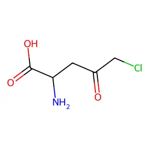 5-Chloro-4-oxo-L-norvaline structure