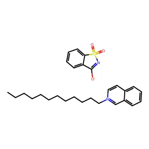 Lauryl isoquinolinium saccharinate structure