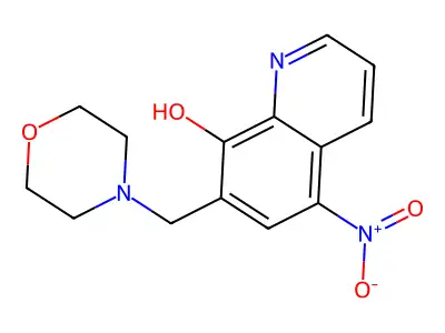 8-Quinolinol, 7-(4-morpholinylmethyl)-5-nitro- structure