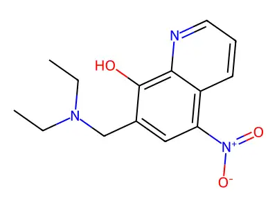 7-((Diethylamino)methyl)-5-nitro-8-quinolinol structure