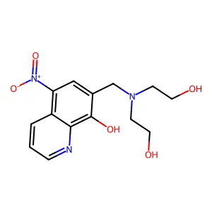 7-{[Bis(2-hydroxyethyl)amino]methyl}-5-nitroquinolin-8-ol structure