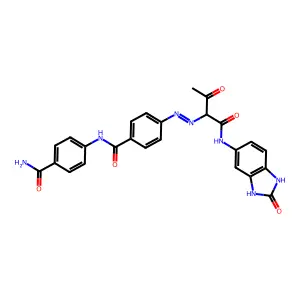 Pigment Yellow 181 structure