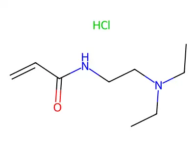 N-[2-(diethylamino)ethyl]acrylamide monohydrochloride structure