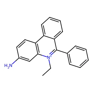 Phenanthridinium, 3-amino-5-ethyl-6-phenyl-, chloride structure