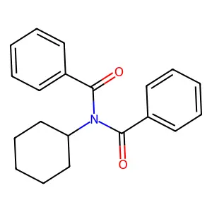 N-benzoyl-N-cyclohexylbenzamide structure