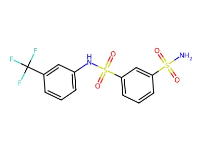 N~1~-[3-(Trifluoromethyl)phenyl]benzene-1,3-disulfonamide structure