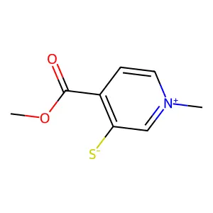 4-(Methoxycarbonyl)-1-methyl-3-pyridiniumylsulfide structure