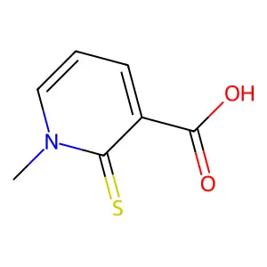 3-Pyridinecarboxylic acid, 1,2-dihydro-1-methyl-2-thioxo- structure