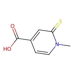1-Methyl-2-sulfanylpyridinium-4-carboxylate structure
