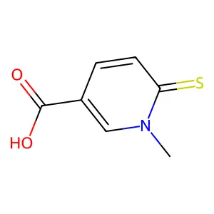 1-Methyl-6-sulfanylpyridinium-3-carboxylate structure