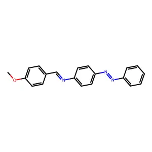 Benzenamine, N-[(methoxyphenyl)methylene]-4-(2-phenyldiazenyl)- structure