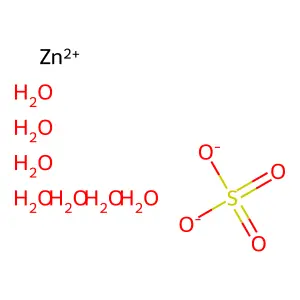 七水合硫酸锌 structure
