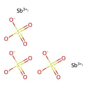 硫酸锑 structure