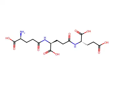 H-gamma-Glu-gamma-Glu-Glu-OH structure