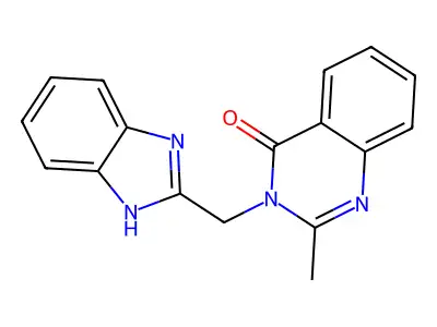 3-(1H-Benzimidazol-2-ylmethyl)-2-methyl-4(3H)-quinazolinone structure