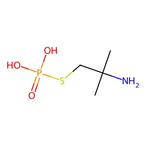 1-Propanethiol, 2-amino-2-methyl-, dihydrogen phosphate (ester) structure
