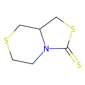 1H,3H-Thiazolo(4,3-c)(1,4)thiazine-3-thione, tetrahydro- structure
