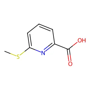 6-(Methylsulfanyl)pyridine-2-carboxylic acid structure