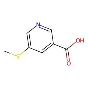 5-(Methylthio)nicotinic acid structure