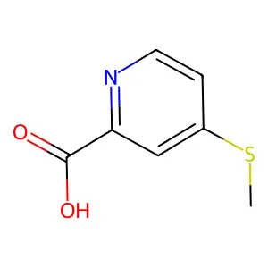 4-甲硫基吡啶-2-甲酸 structure