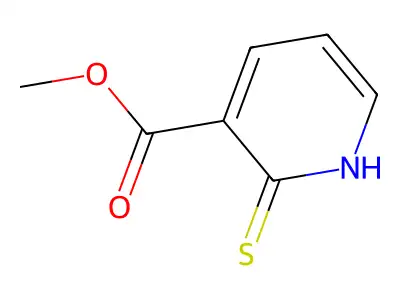 Methyl 2-sulfanylidene-1,2-dihydropyridine-3-carboxylate structure