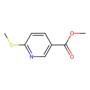 Methyl 6-(methylthio)nicotinate structure