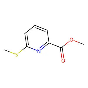 Methyl 6-(methylsulfanyl)pyridine-2-carboxylate structure