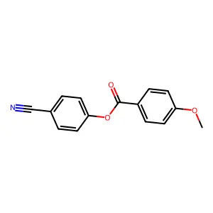 p-Anisic acid, 4-cyanophenyl ester structure