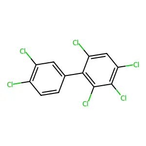 2,3,3',4,4',6-Hexachlorobiphenyl structure