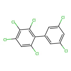 2,3,3',4,5',6-Hexachlorobiphenyl structure