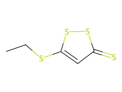 5-Ethylsulfanyldithiole-3-thione structure