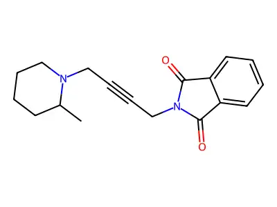 Phthalimide, N-(4-(2-methylpiperidino)but-2-ynyl)- structure