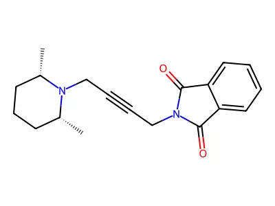 Phthalimide, N-(4-(2,6-dimethylpiperidino)but-2-ynyl)-, (Z)- structure