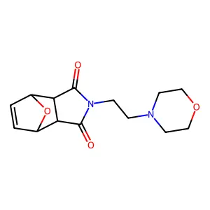 2-(2-Morpholin-4-ylethyl)-3a,4,7,7a-tetrahydro-4,7-epoxyisoindole-1,3-dione structure