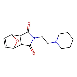 2-(2-Piperidin-1-ylethyl)-3a,4,7,7a-tetrahydro-4,7-epoxyisoindole-1,3-dione structure