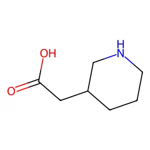 (R)-2-(Piperidin-3-YL)acetic acid structure