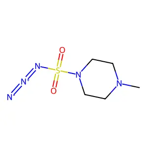 4-Methylpiperazine-1-sulfonyl azide structure