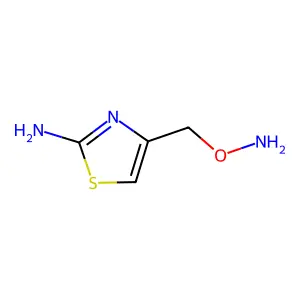 4-[(氨氧基)甲基]噻唑-2-胺 structure