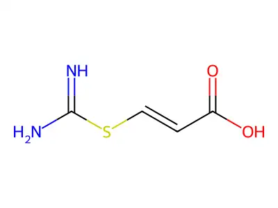 3-脒基硫基丙烯-2-酸 structure
