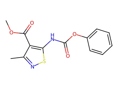 Methyl 3-methyl-5-[(phenoxycarbonyl)amino]isothiazole-4-carboxylate structure