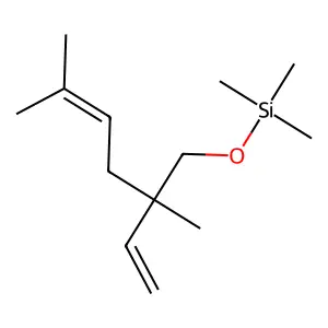 Silane, [(2-ethenyl-2,5-dimethyl-4-hexenyl)oxy]trimethyl- structure