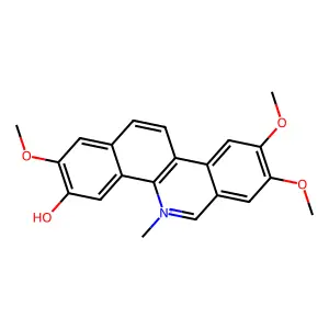 2,8,9-Trimethoxy-5-methyl-5lambda(5)-benzo(c)phenanthridin-3-ol structure
