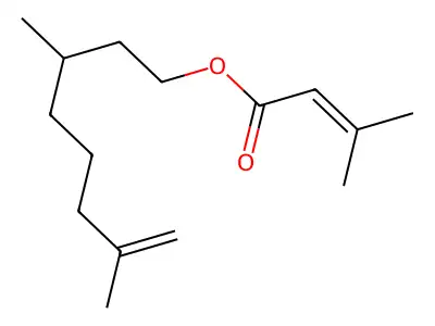 [(3R)-3,7-dimethyloct-7-enyl] (2S)-2,3-dimethylbutanoate structure