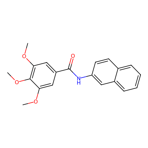 3,4,5-trimethoxy-N-naphthalen-2-ylbenzamide structure